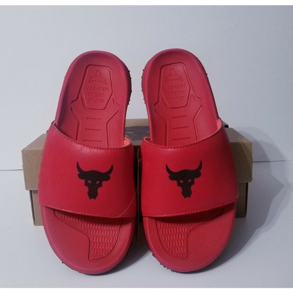Under Armour Project Rock Slides Red - Picture 4 of 7